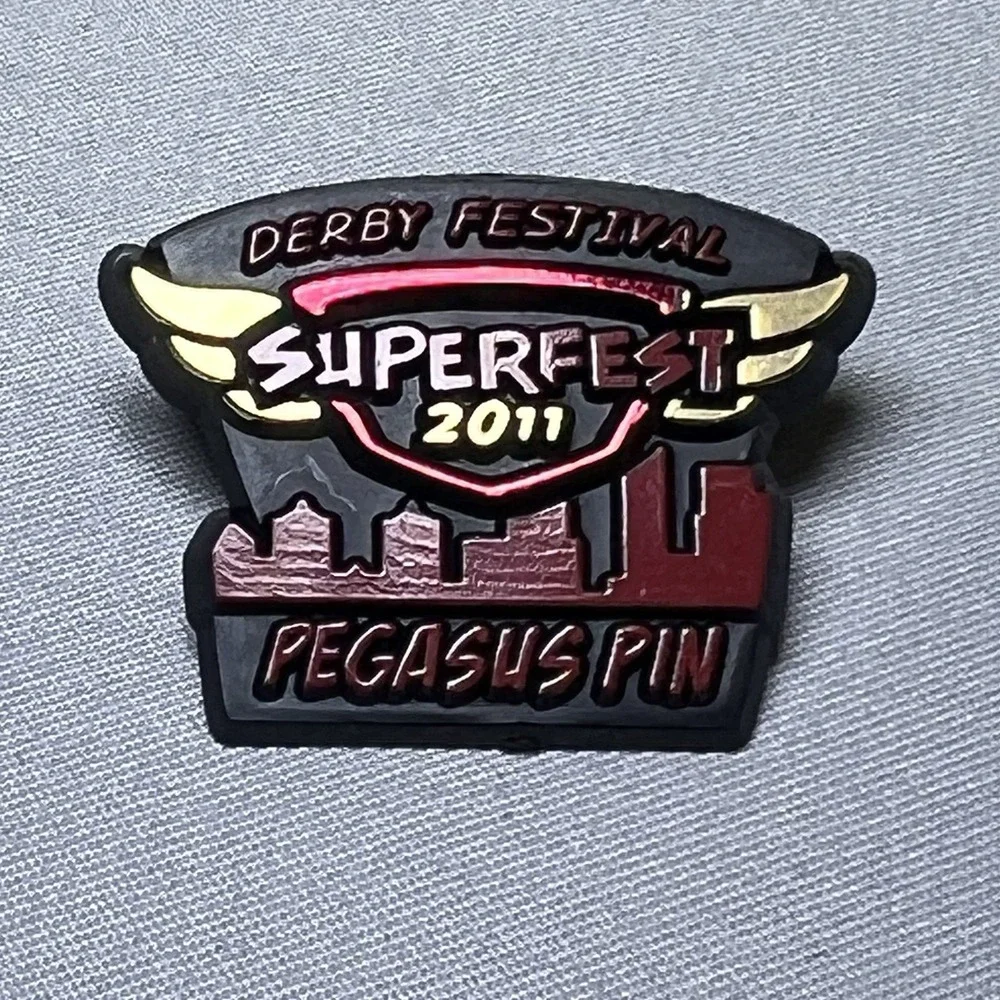 Kentucky Derby Festival Pegasus Pin 2011 Red Version Horse Races Louisville